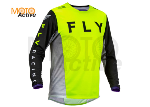 Джерси FLY RACING KINETIC KORE, Hi-Vis желтая/черная